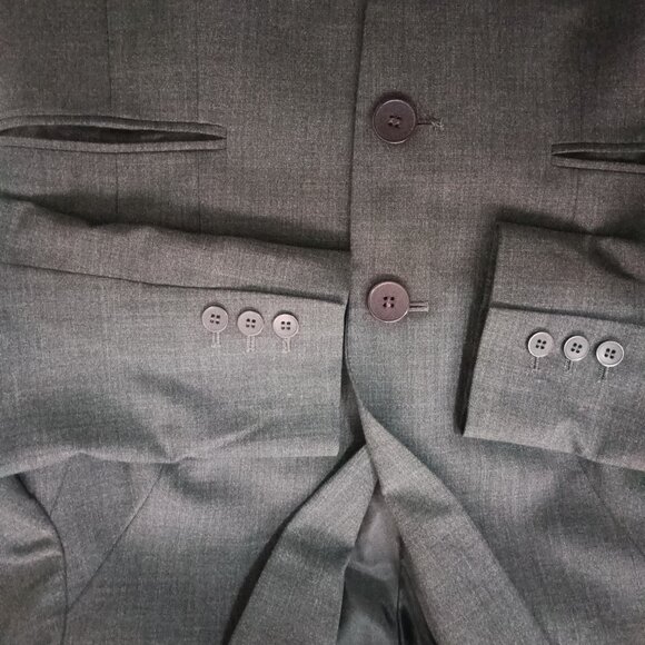 Blazer and skirt Jones New York size 10 dark grey - Picture 3 of 7